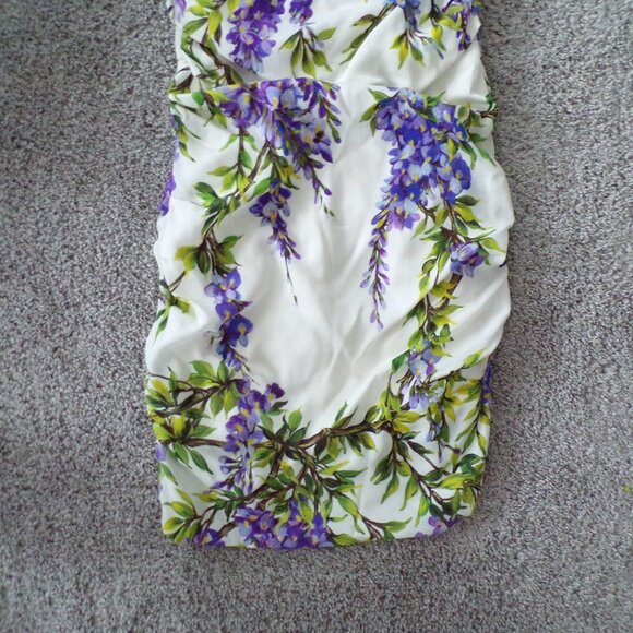 NWOT Dolce & Gabanna y2k Pastel floral SILK mini dress M - Picture 3 of 13